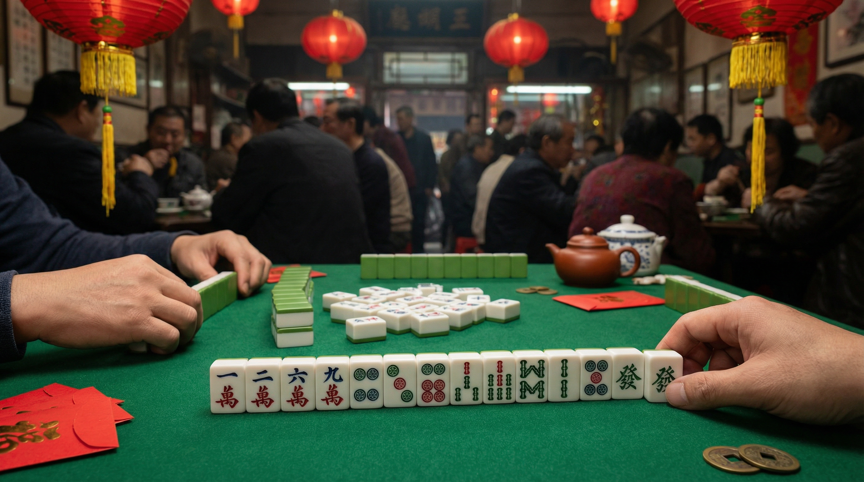 麻将胡了游戏牌面展示万条筒字牌