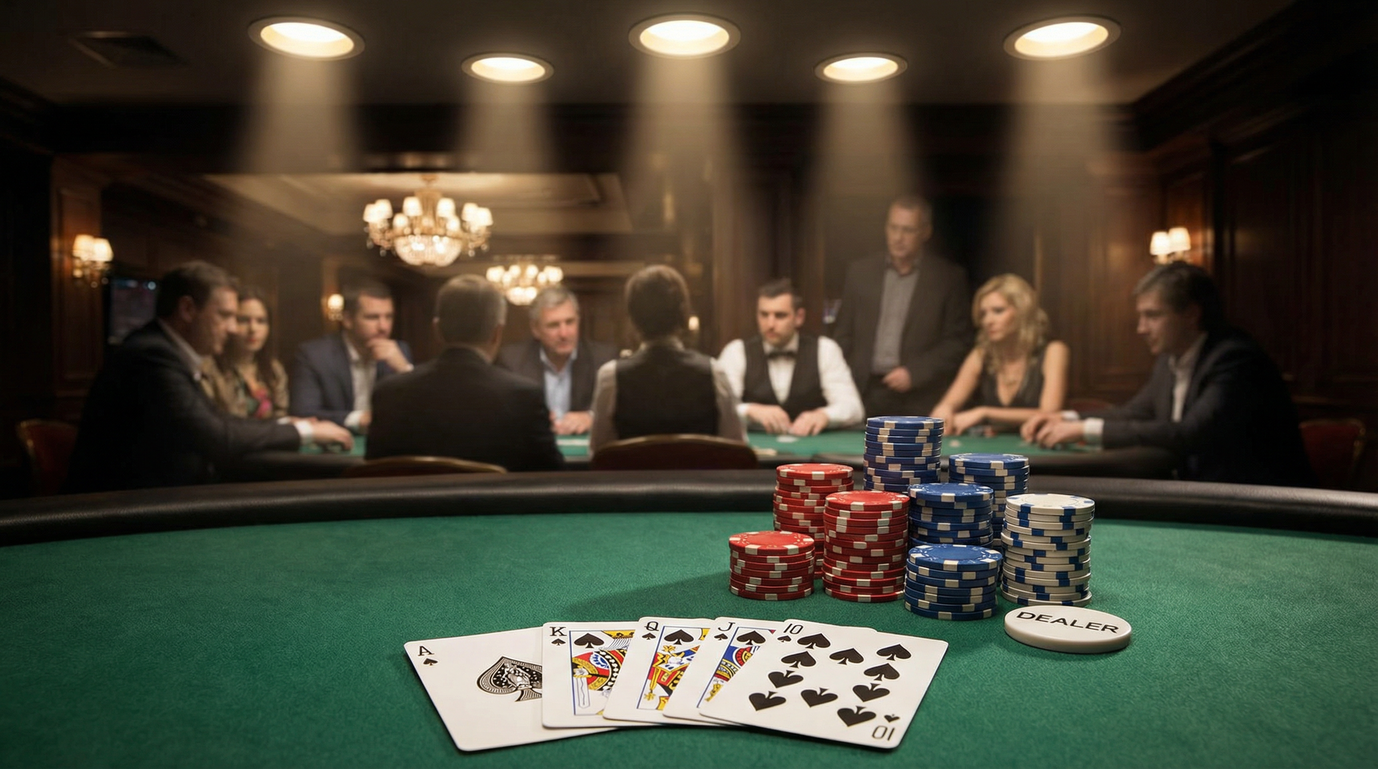 博彩平台移动应用德州扑克界面